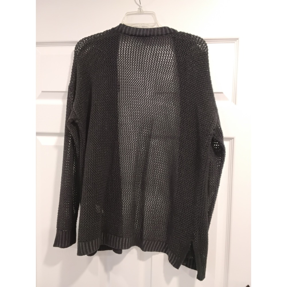 Mudd Womens Charcoal Gray Knit Open Front Cardigan Sweater L - Picture 7 of 8
